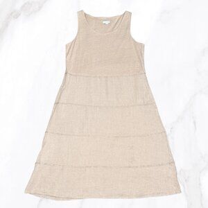 J. Jilll Women's‎ Oatmeal Linen Tank Swing Dress, Size M